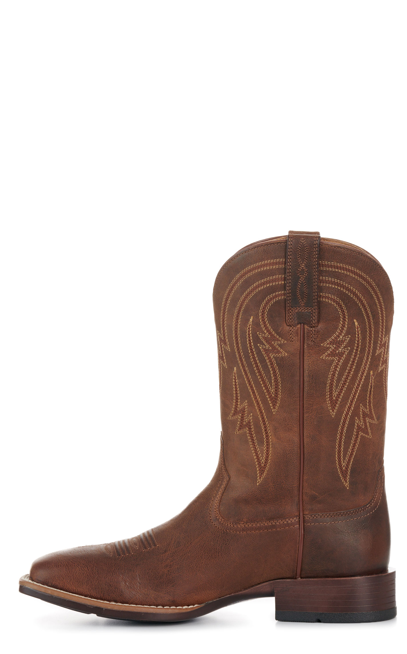 Ariat Men’s Plano Woody Tan Bantamweight Wide Square Toe Cowboy Boots - Image 1