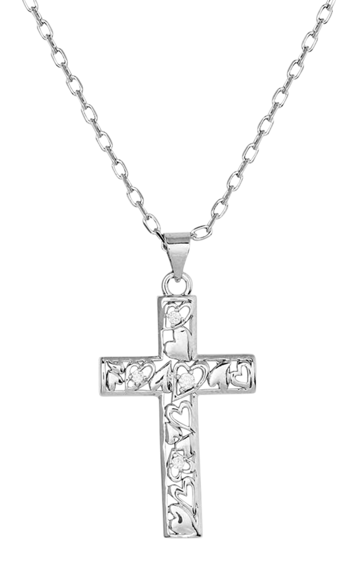Montana Silversmiths Heartfelt Faith Cross Necklace - Image 1