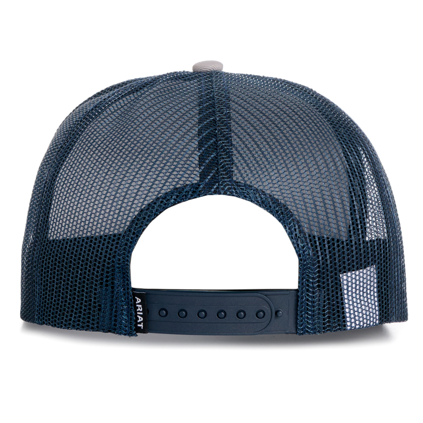Ariat Putty Gray & Aegean Blue Buffalo Logo Patch Cap - Image 1