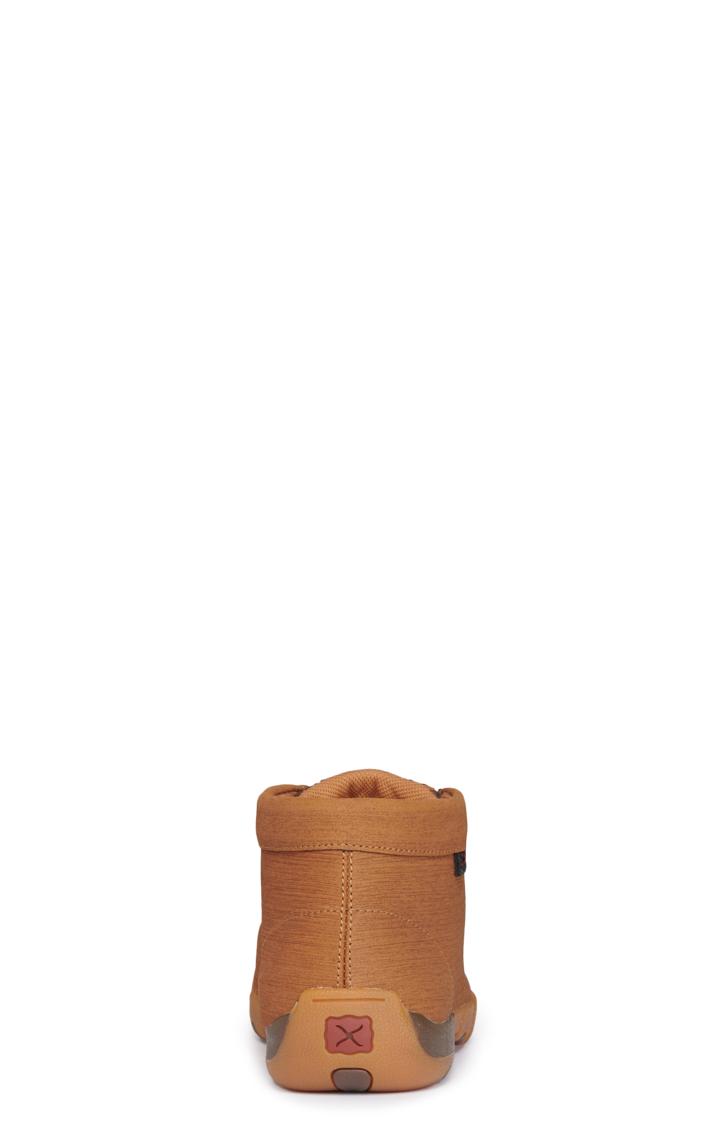 Twisted X Men's Clay and Cocoa Brown Basket Weave Lace Up Composite Round Toe Driving Moc Work Shoe - Image 1