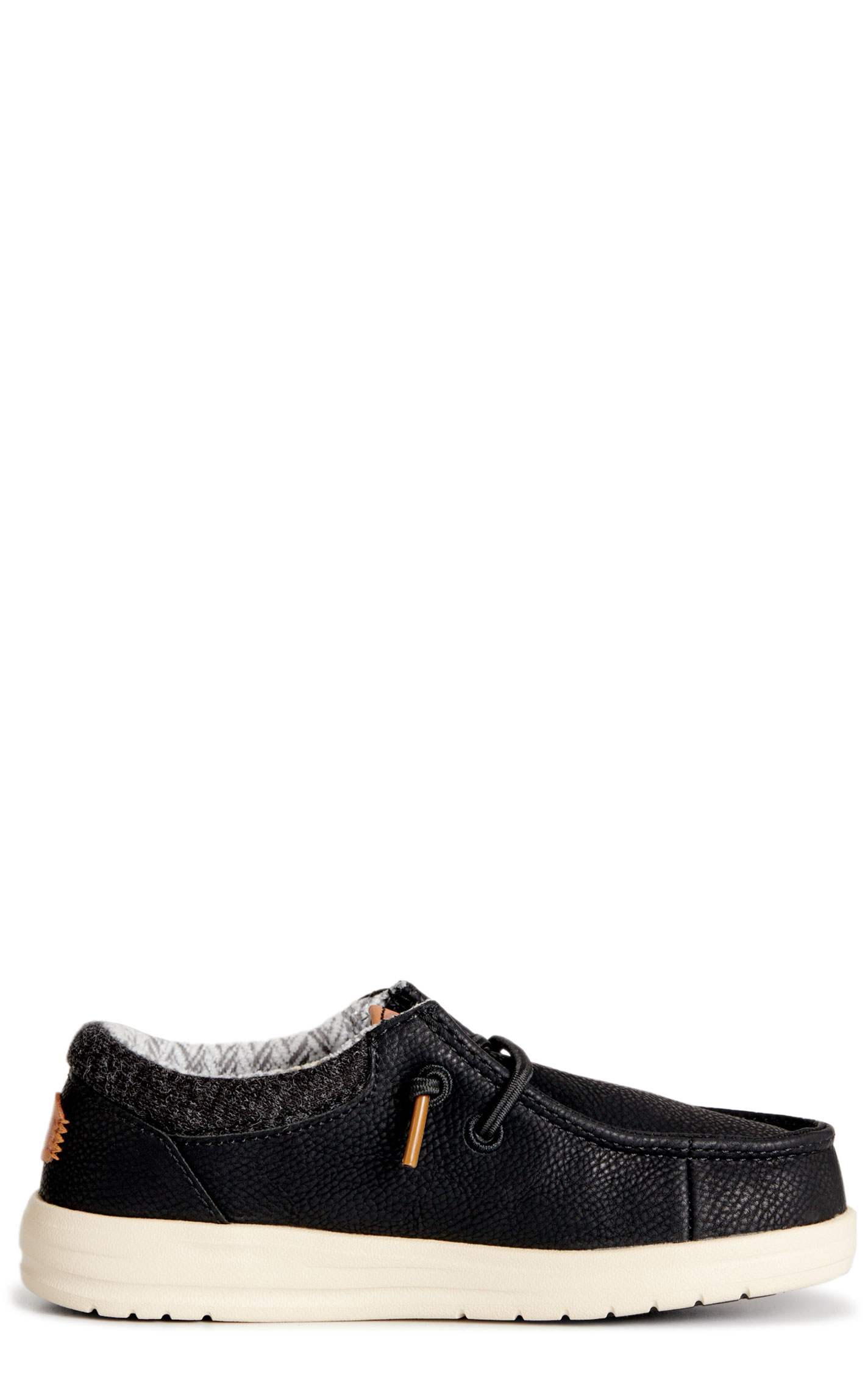 Hey Dude Toddler Boy's Paul Black Lace Moc Toe Shoes - Image 1