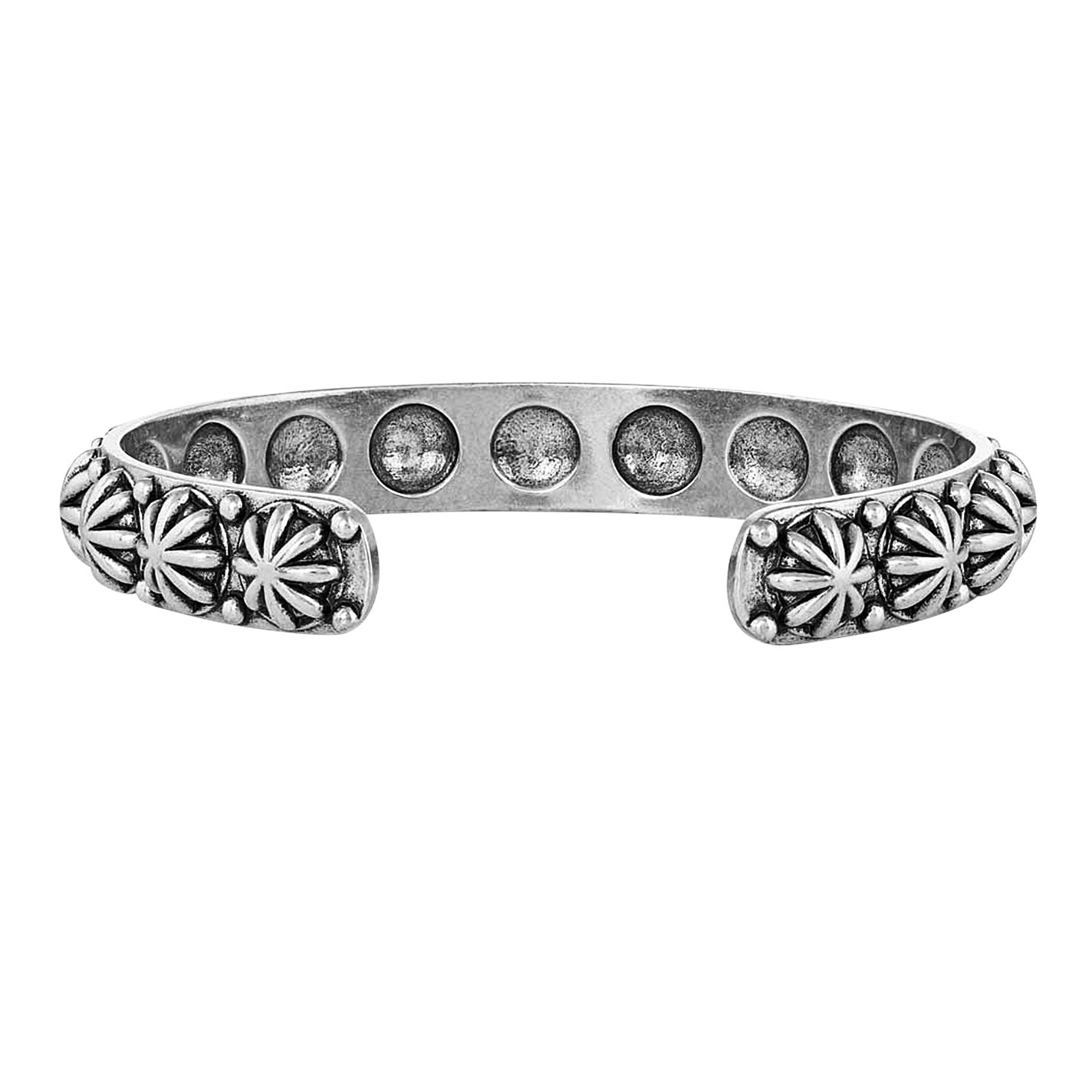 Montana Silversmiths Starlight Starbrite Stone Turquoise Silver Cuff Bracelet - Image 1