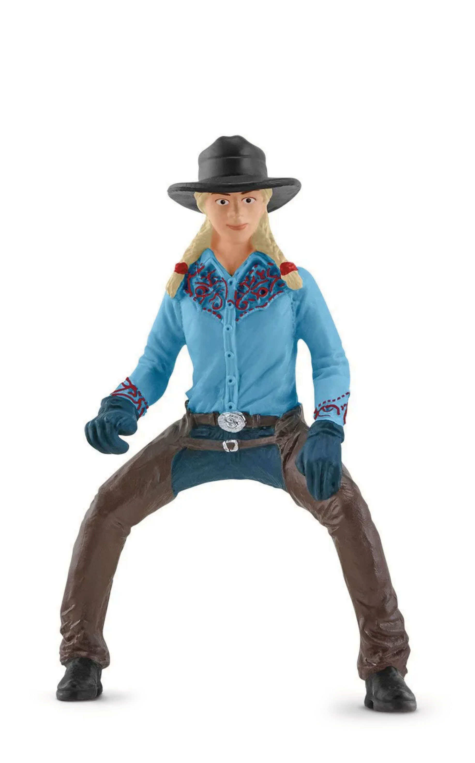 Schleich Farm World Cowgirl Team Roping Fun Toy Set - Image 7