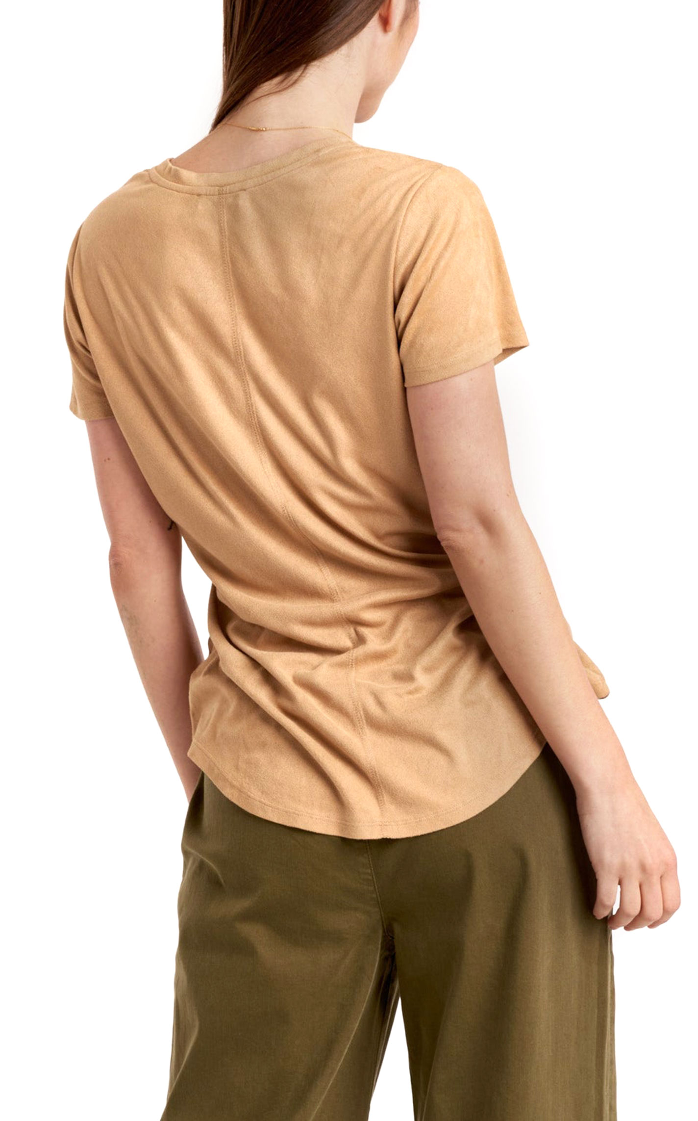 Another Love Women's Phoenix Buckwheat Faux Suede Top - Image 1