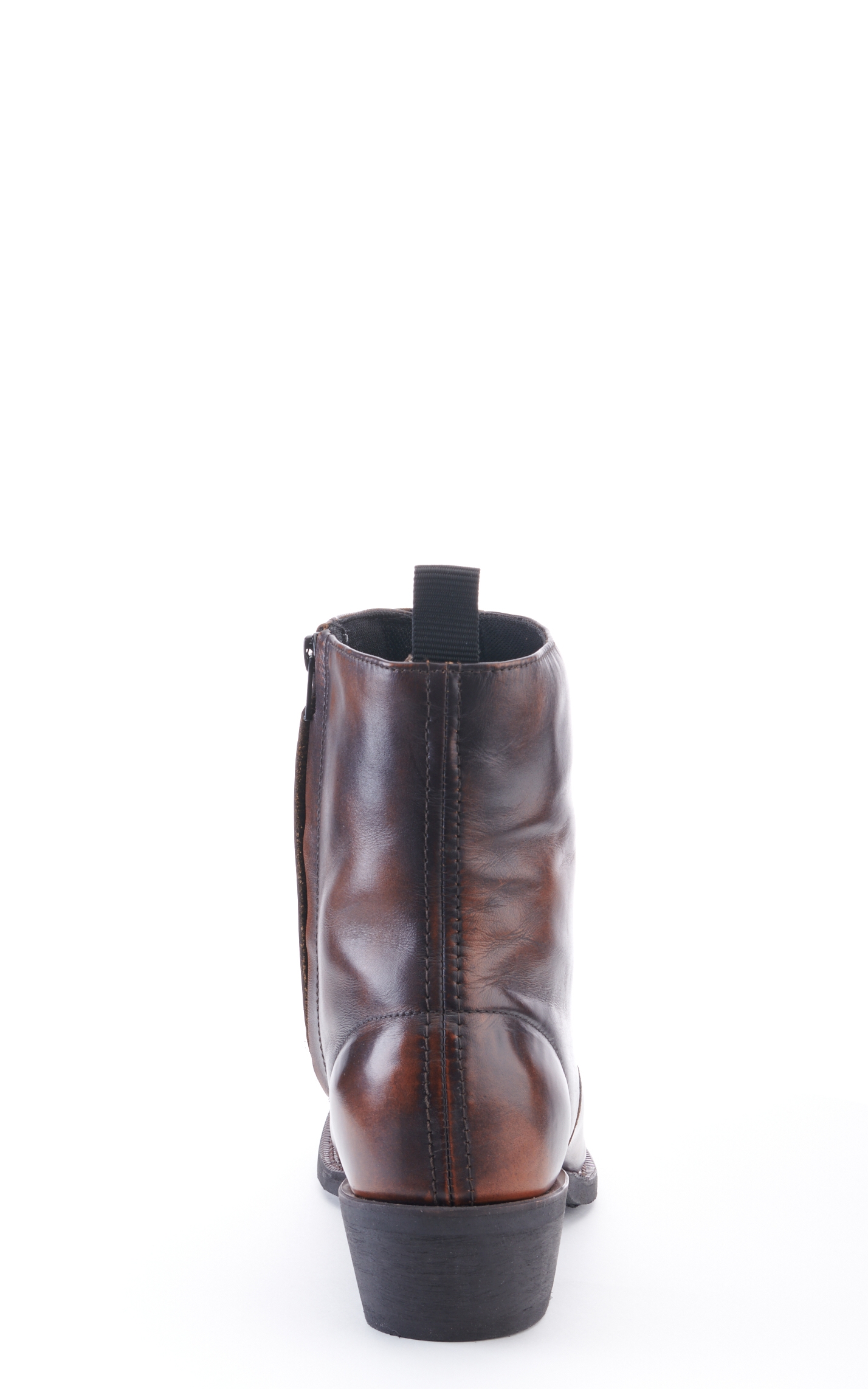 Laredo Men's Fletcher Marbled Brown Zip Up R-Toe Cowboy Boot - Image 1