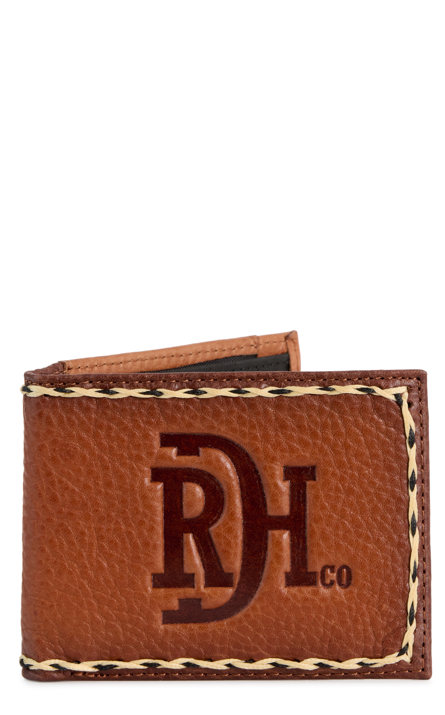 Red Dirt Hat Co. Coffee & Chocolate Buffalo Bi-Fold Wallet - Image 1