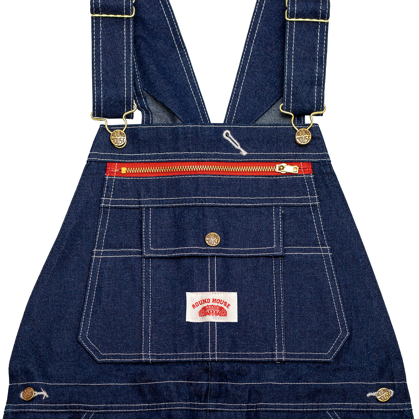 Round House Denim Bib Overalls - Image 1
