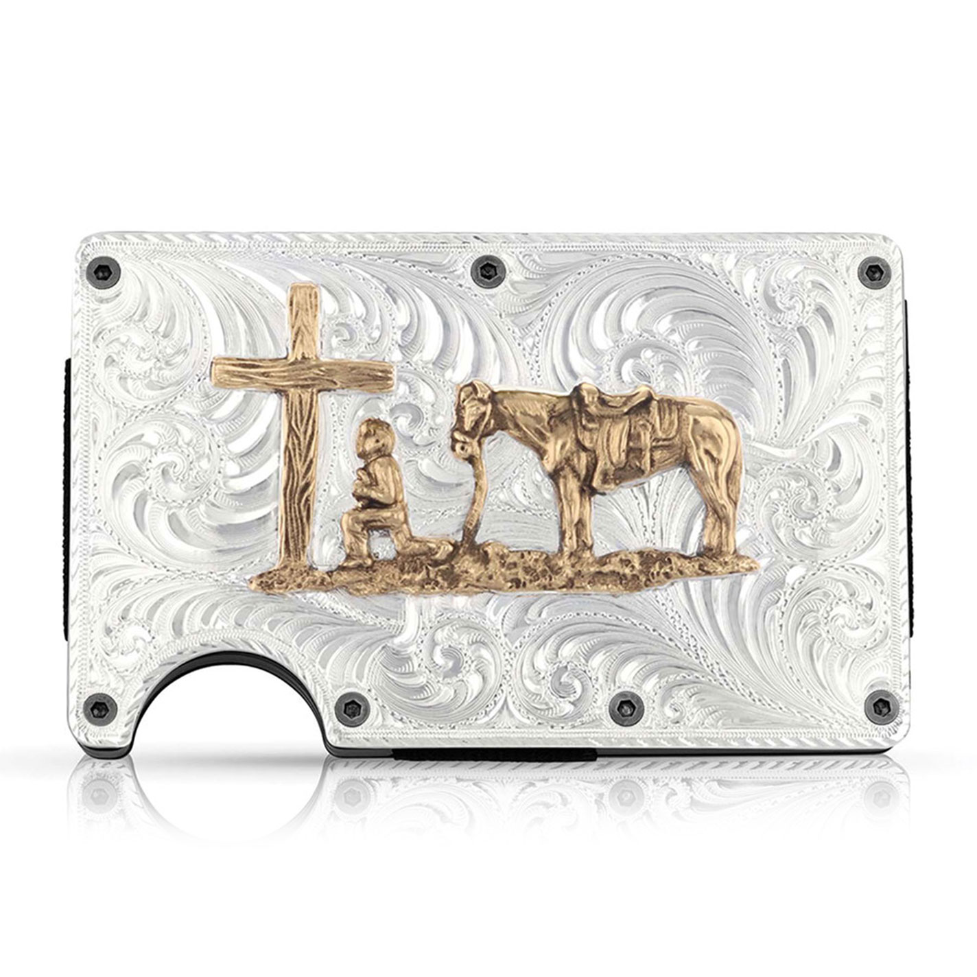 Montana Silversmiths Christian Cowboy Credit Card Holder - Image 1