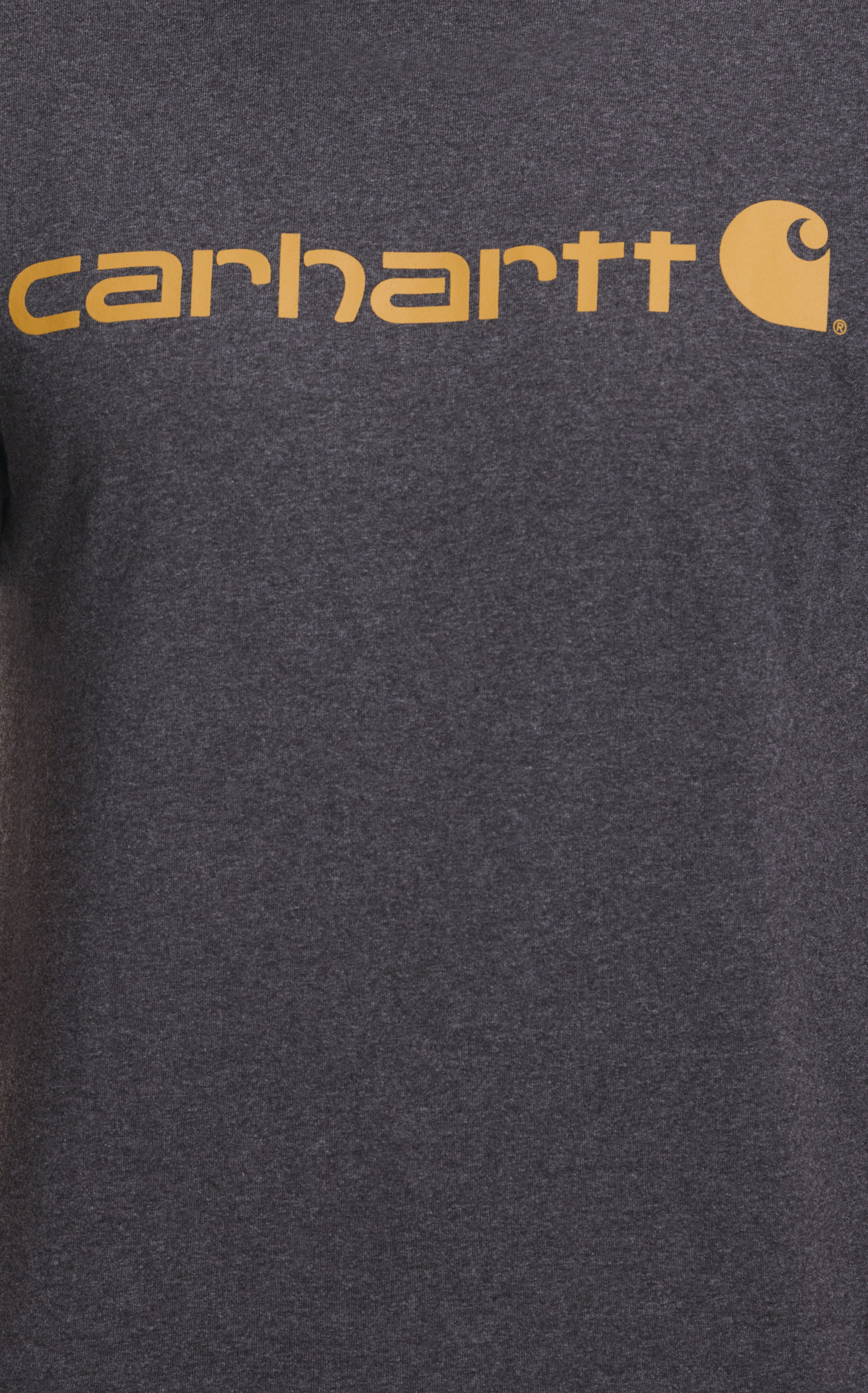 Carhartt Men's Charcoal Heavyweight Loose Fit Logo Graphic Work T-Shirt - Image 2