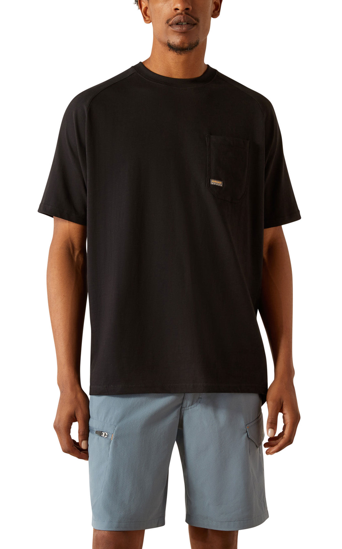 Ariat Rebar Men's Black Born for This Logo Graphic Work T-Shirt - Image 1