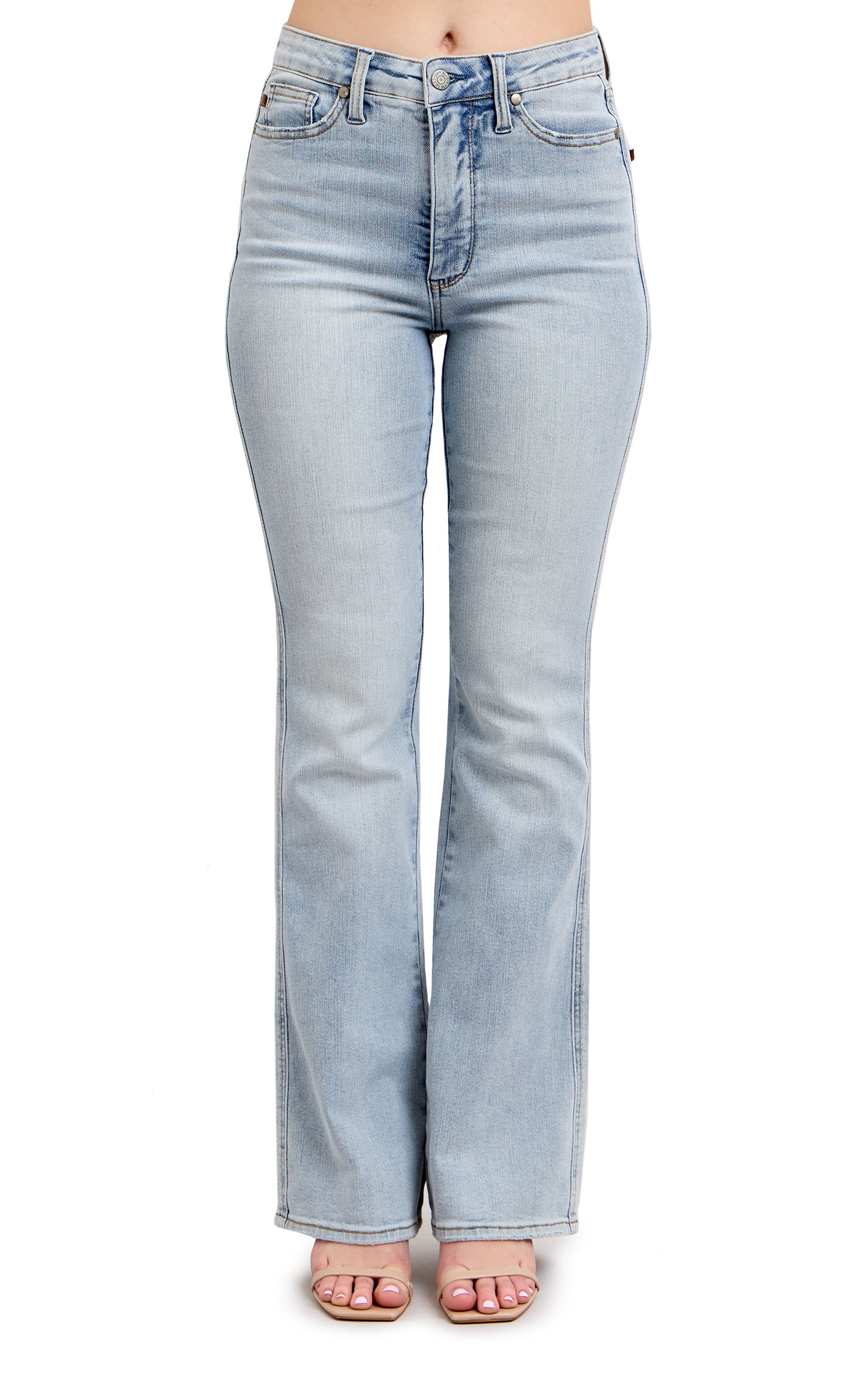 Judy Blue Women's Light Wash High Rise Tummy Control Bootcut Jeans - Image 1