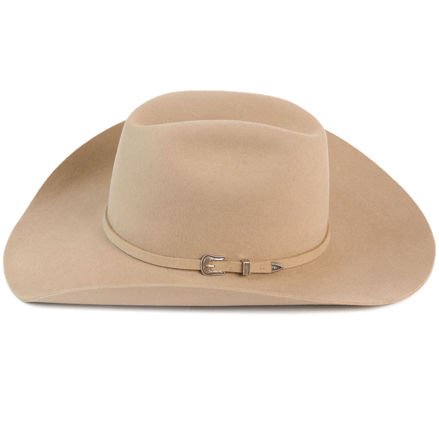 Resistol Silver Sand 4X Bison Cattleman Felt Cowboy Hat - Image 2