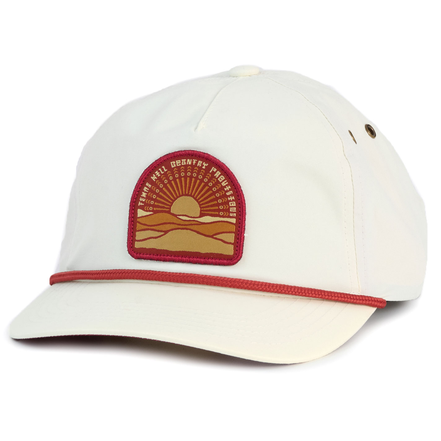 Texas Hill Country Provisions Cream & Rust Sunset Logo Patch Cap - Image 1