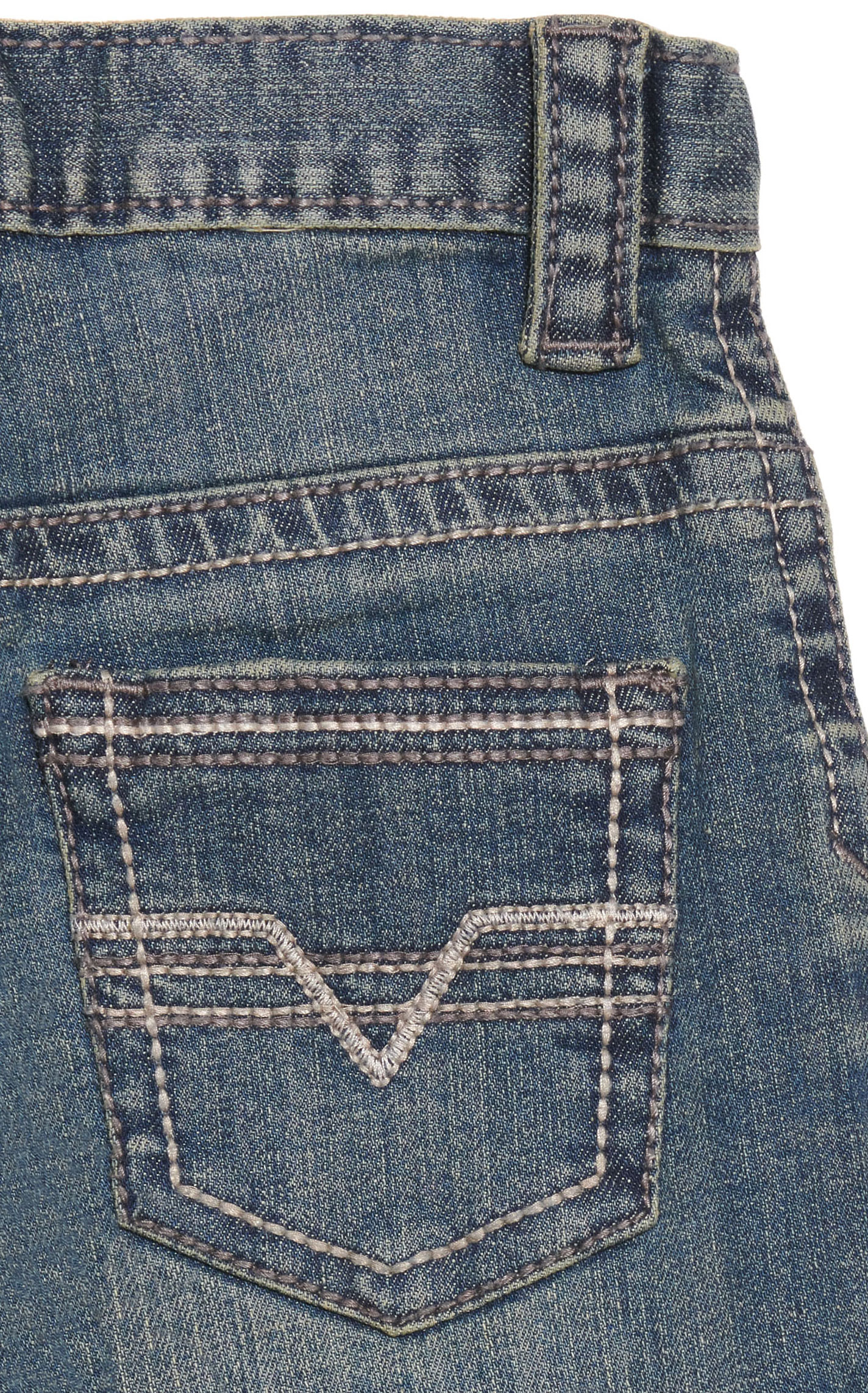 Cinch Boys' Medium Wash Slim Fit Straight Leg Stretch Jeans (4-7) - Image 1