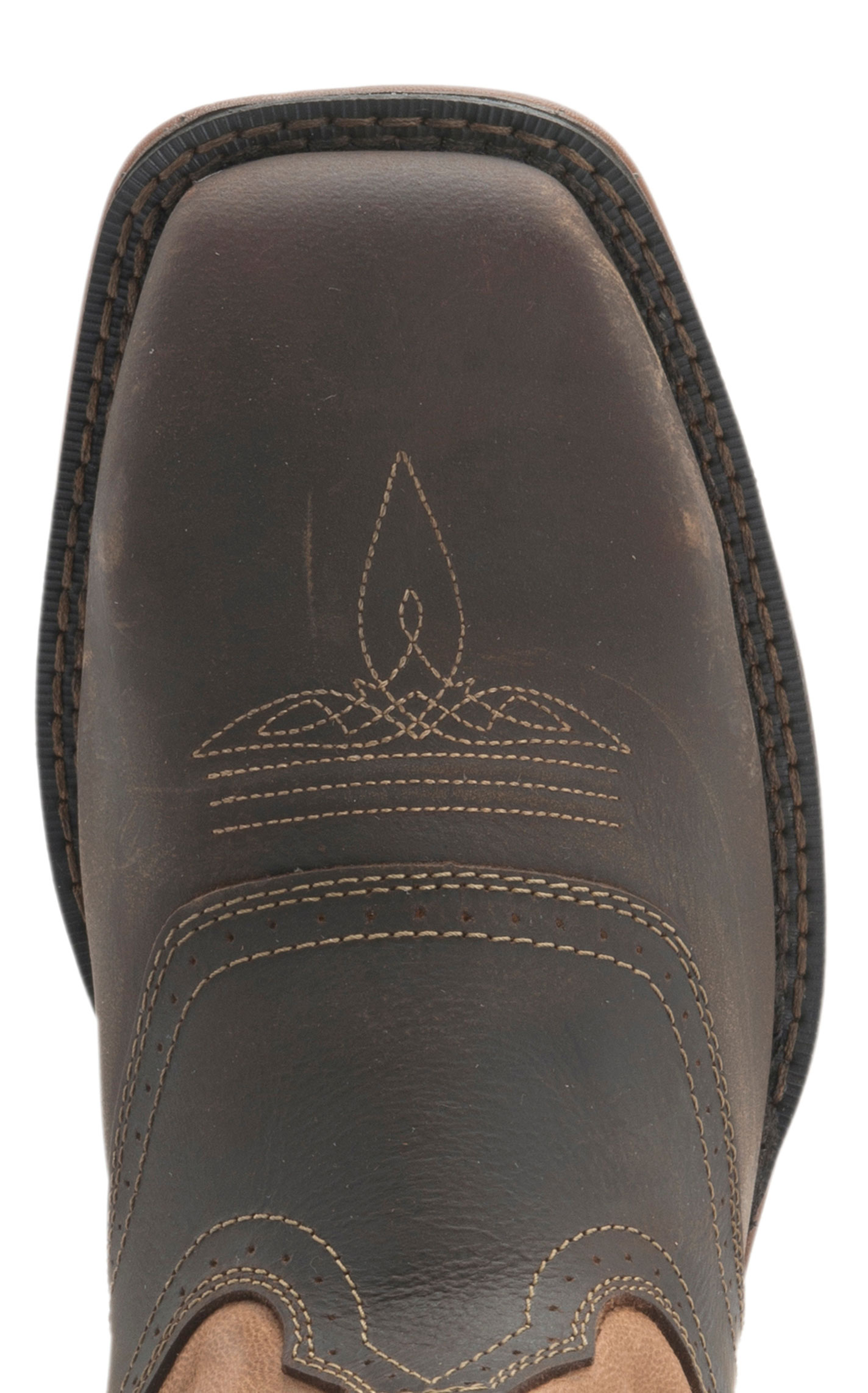 Durango Men's Rebel Brown and Tan Waterproof Square Steel Toe Work Boot - Image 1