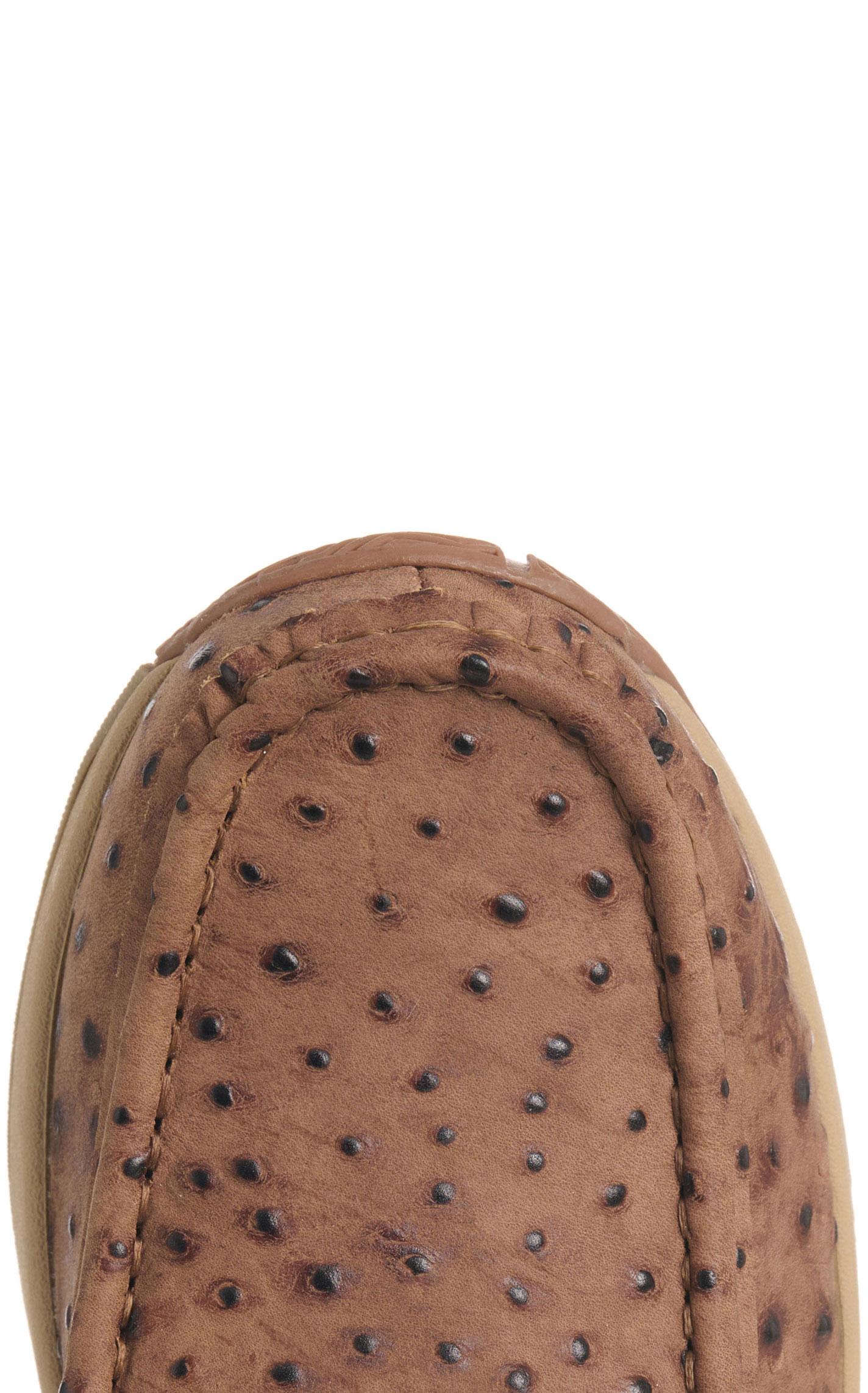 Roper Men's Clearcut Tan Ostrich Print Moc Toe Casual Shoes - Image 5
