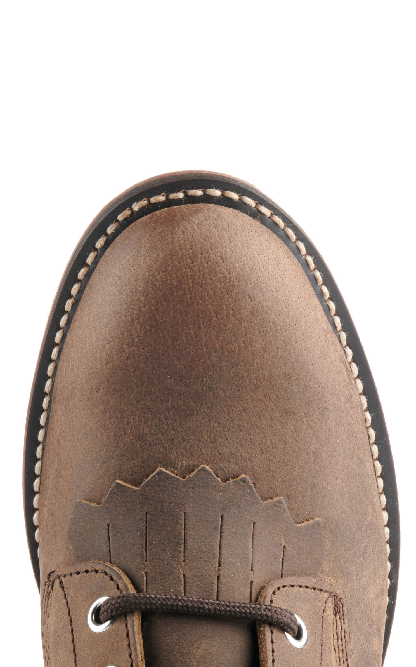 Justin Women's McKean Khaki Round Toe Lace Up Roper Boot - Image 1