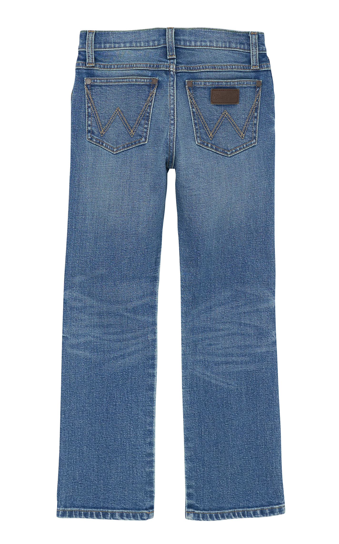 Wrangler Retro Boy's Gralin Slim Fit Medium Wash Straight Leg Jeans (1T-16) - Image 1