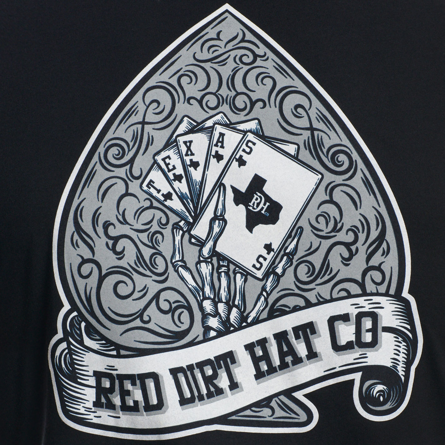 Red Dirt Hat Co. Men's Hold 'Em Black Graphic T-Shirt - Image 2