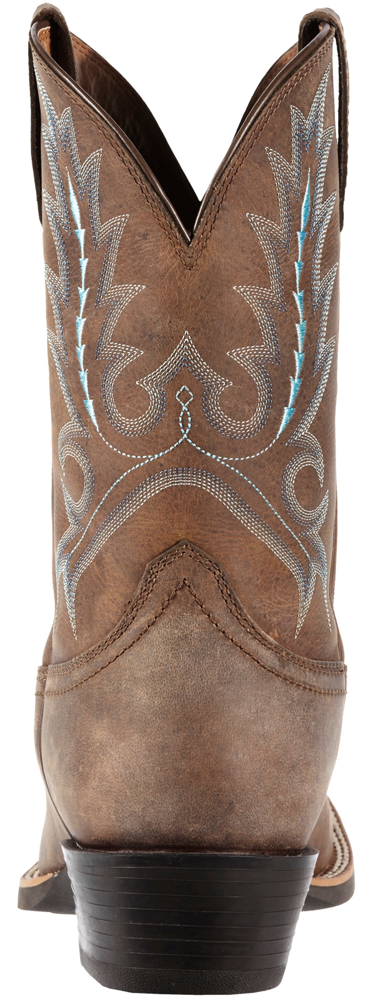 Ariat Men's Sport Outfitter Distressed Brown Wide Square Toe Cowboy Boots - Image 1