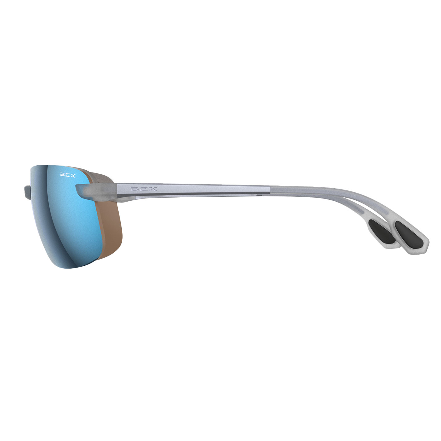 BEX Ripley Silver & Sienna Blue Sunglasses - Image 1