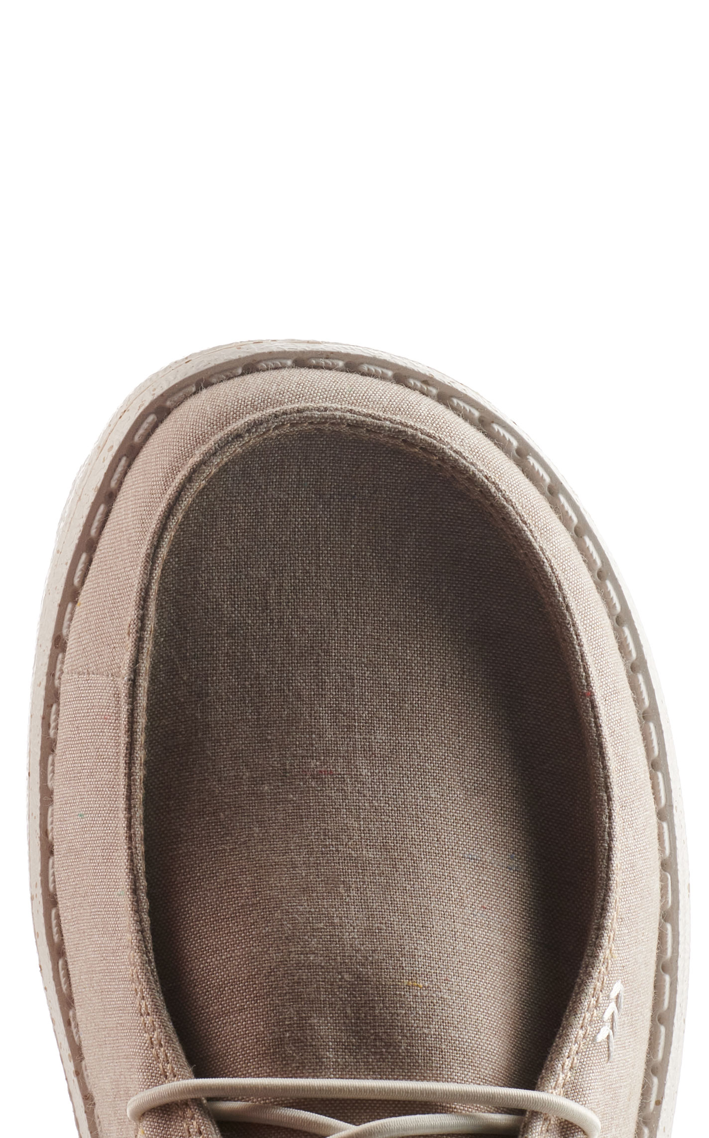 Hey Dude Women's Wendy Chambray Tan Moc Toe Lace Up Casual Shoes - Image 1