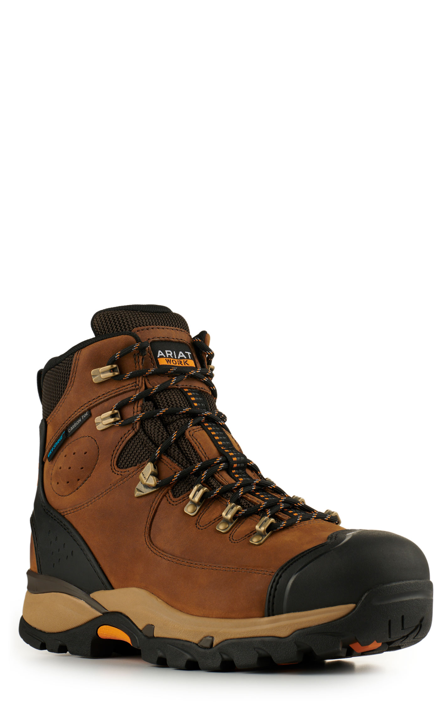 Ariat Men's Endeavor Dusted Brown Waterproof Round Steel Toe 6\