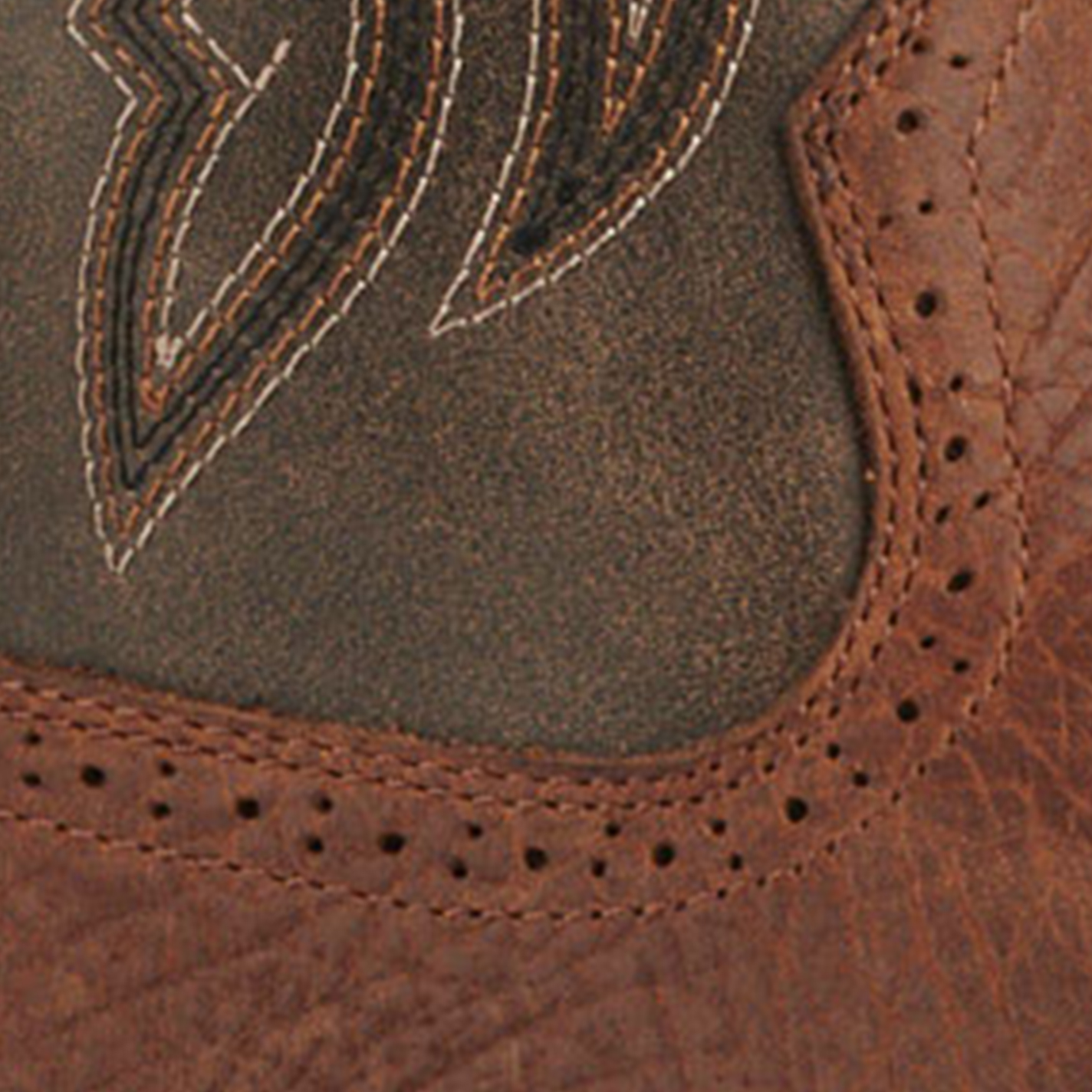 Ariat Men's Hybrid Ranchway Earth and Arizona Brown Shock Shield Square Toe Cowboy Boots - Image 1