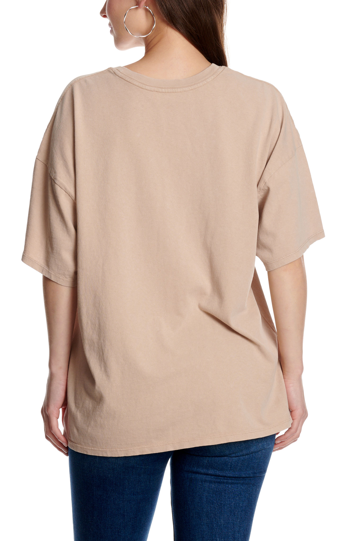 Double Zero Women's Taupe Cowboy Country T-Shirt - Image 1