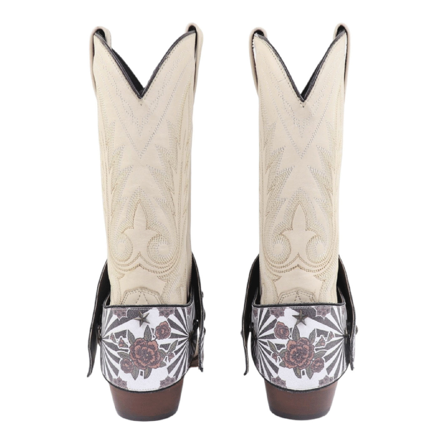 Agave Blue White Marilyn Monroe Printed Boot Lassos - Image 1