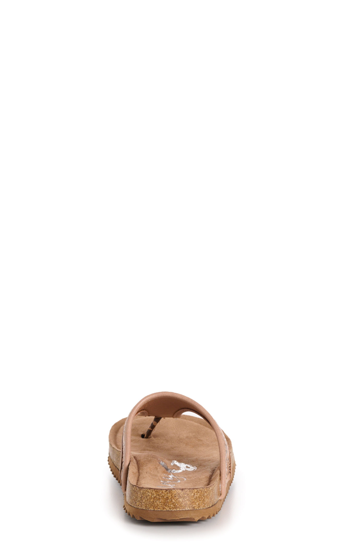 Very G Women’s Brown and Tan Danni Embossed Faux Leather Slip On Sandals - Image 1