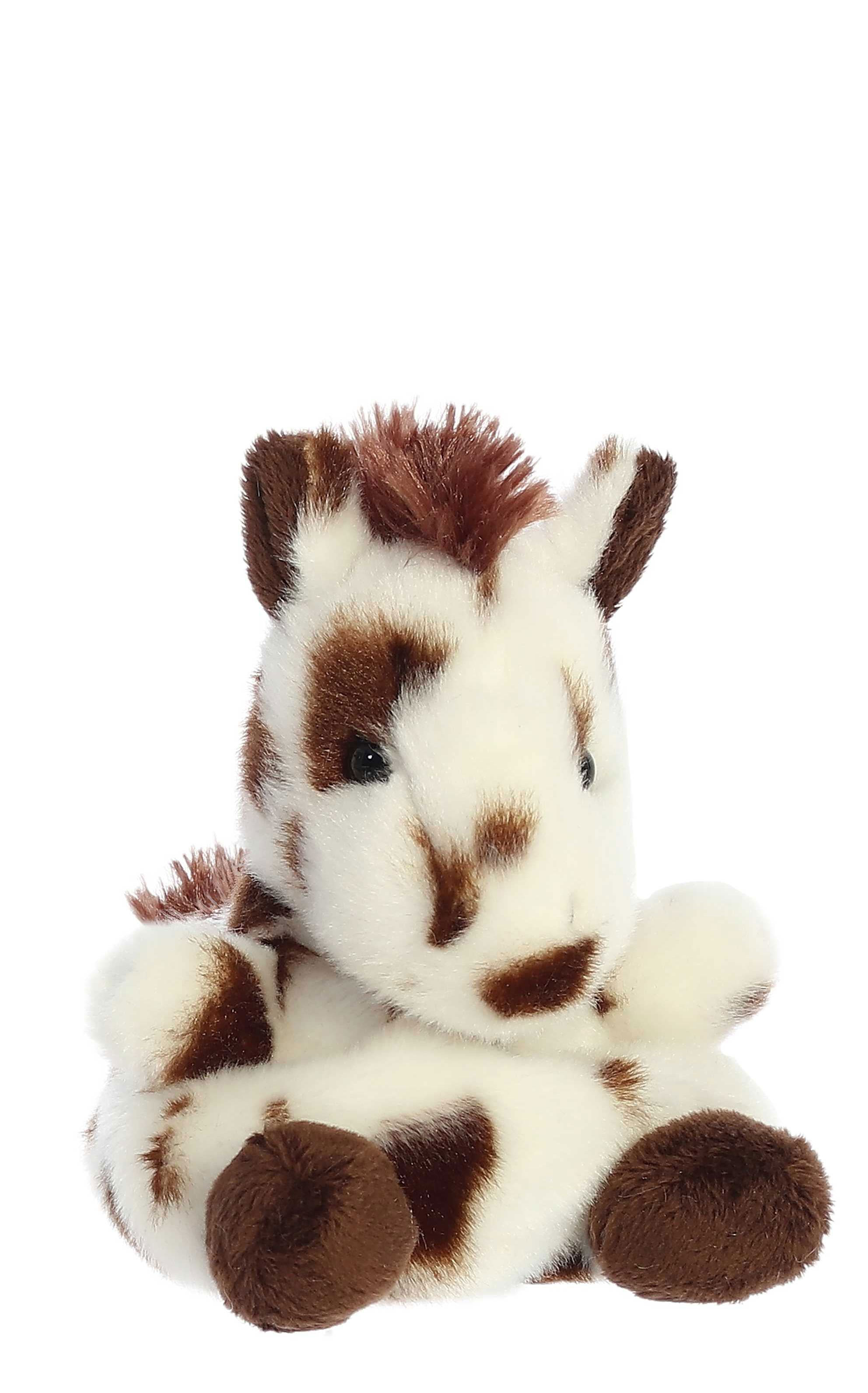 Aurora Palm Pal Haymitch White & Brown Paint Horse Stuffed Animal - Image 1