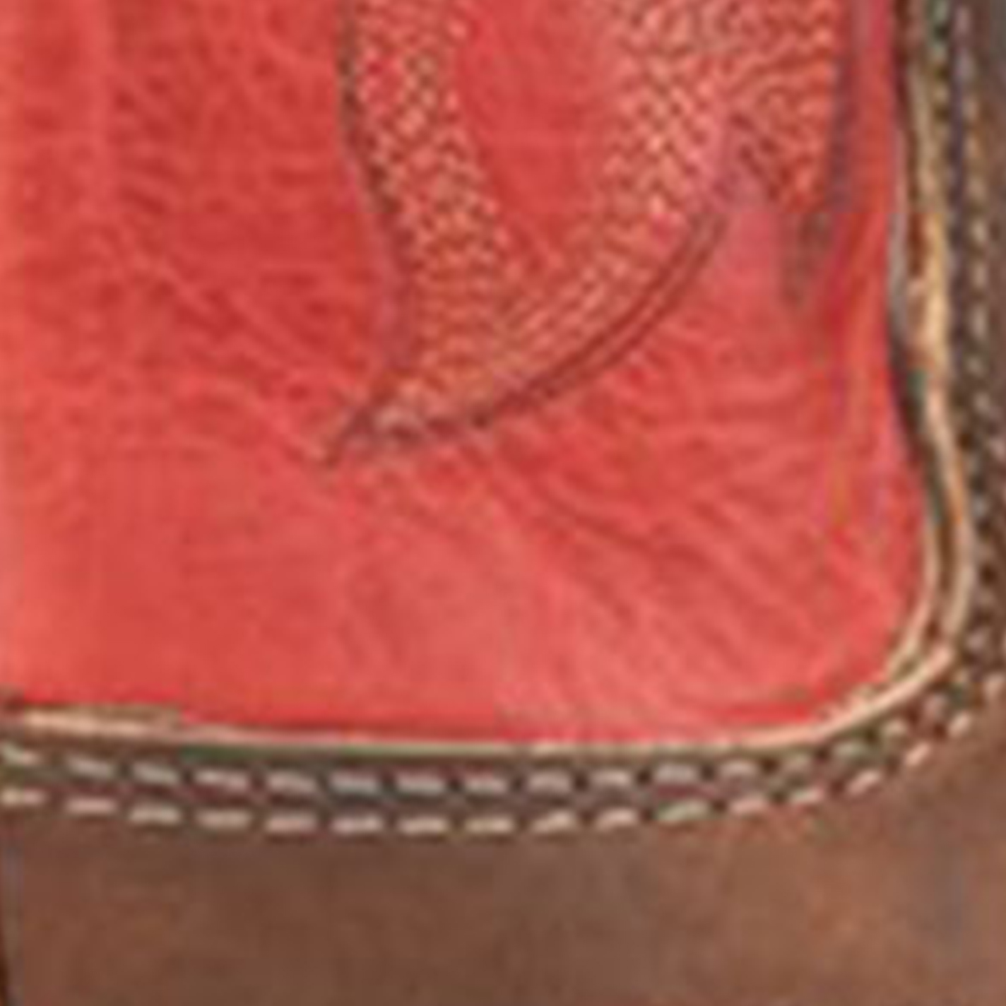 Double H Men’s Red ICE Collection Crazy Horse Leather Square Toe Cowboy Boots - Image 1