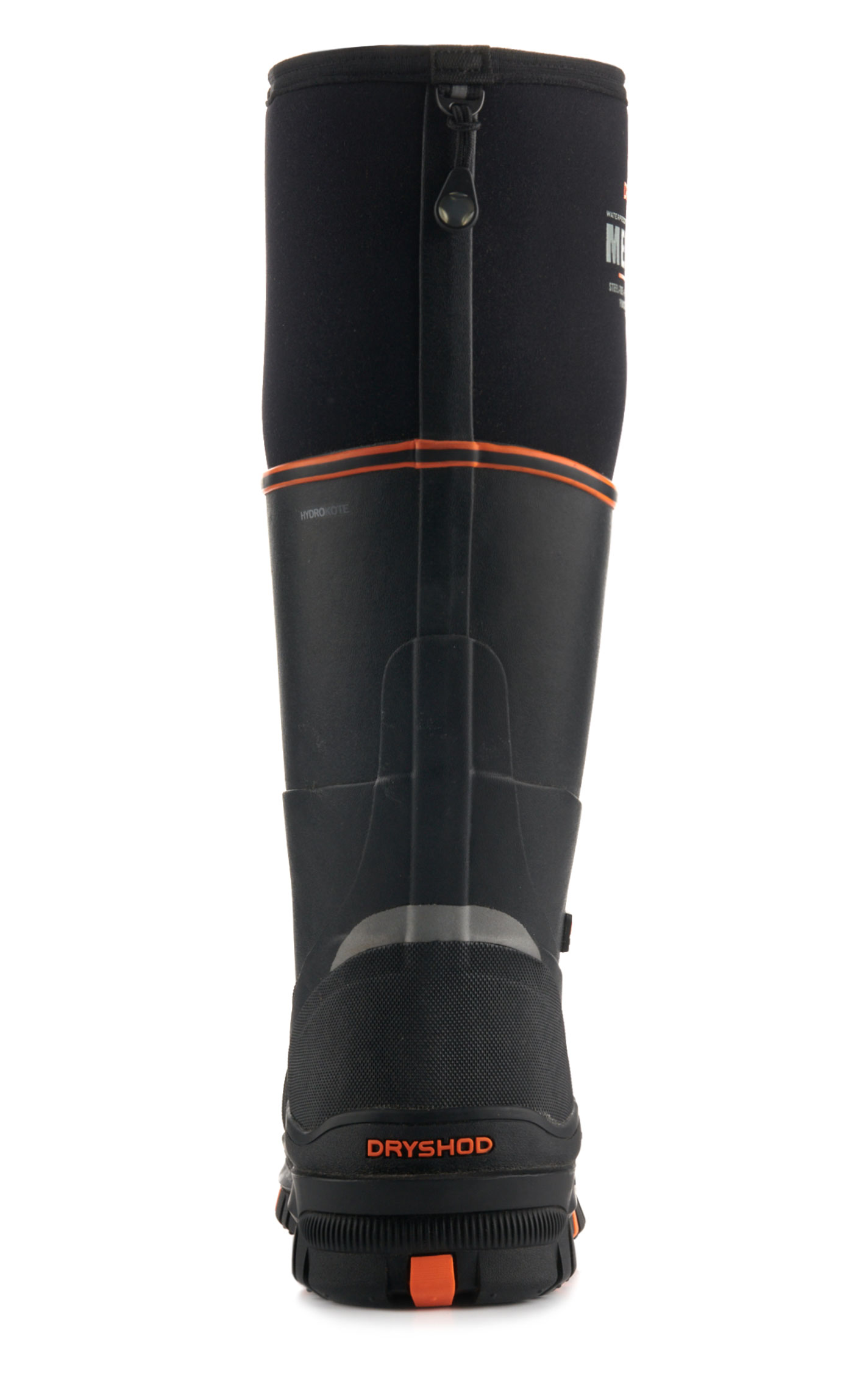 Dryshod Men's Megatar Black Waterproof Met Guard Round Steel Toe Rubber Work Boot - Image 1