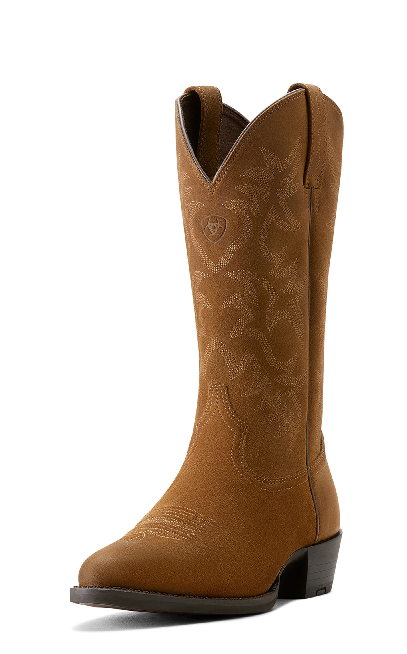 Ariat Men's Heritage Dijon Suede R-Toe Cowboy Boots - Image 1