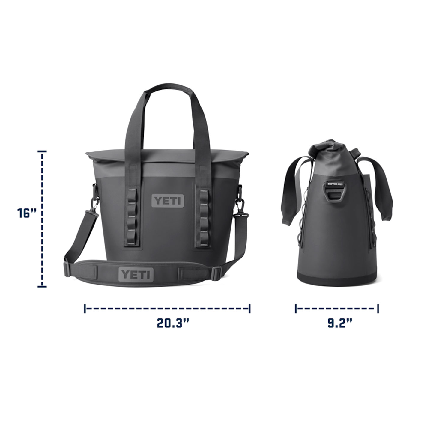 YETI Big Sky Blue Hopper M15 Tote Soft Cooler - Image 1