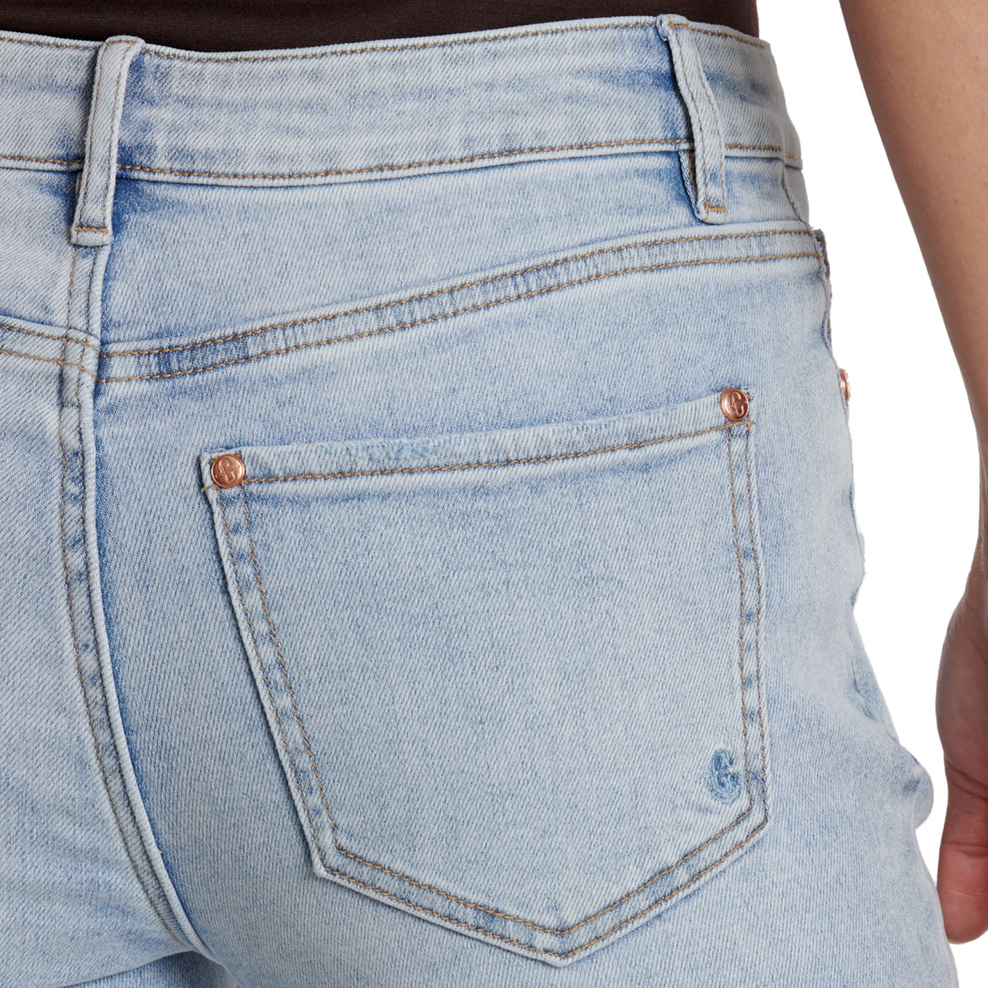 Rockin' C Women's Light Wash Mid Rise Flare Jeans - Image 1