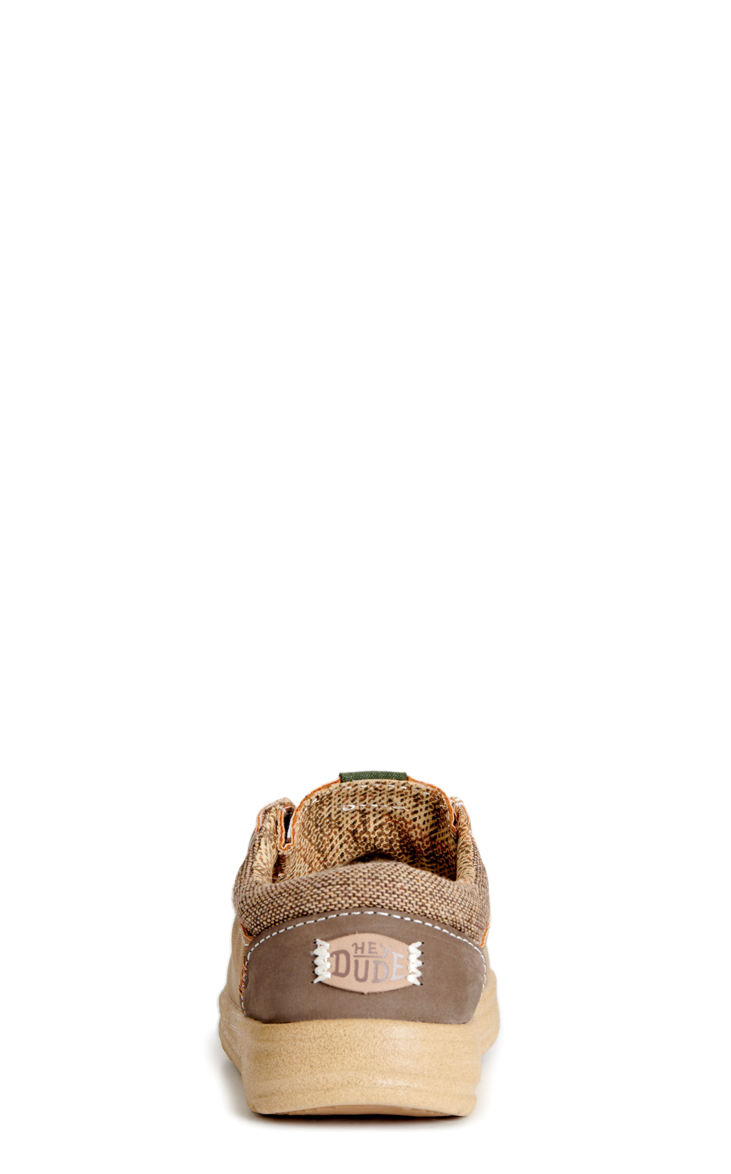 Hey Dude Toddler Boy's Paul Chestnut Leather Lace Moc Toe Shoes - Image 1