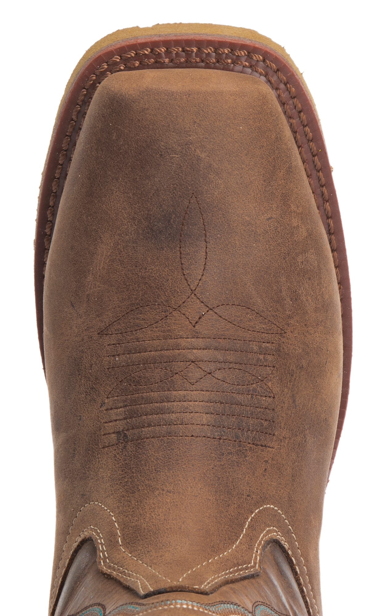 Double H Women's Haddie Chestnut Square Composite Toe Work Boot - Image 1