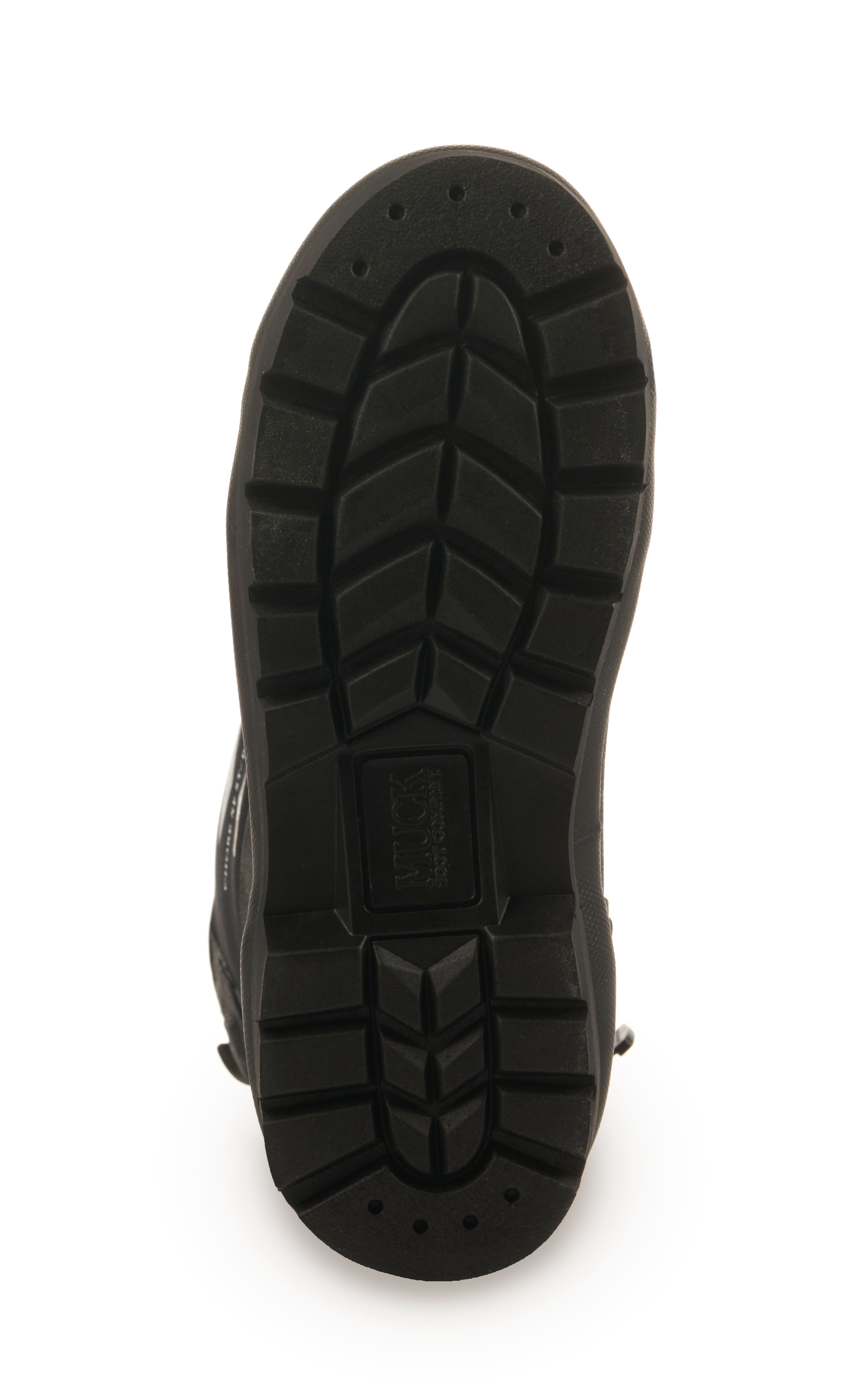 Muck Men's Chore Classic Black Waterproof Round Steel Toe Work Boots - Image 1