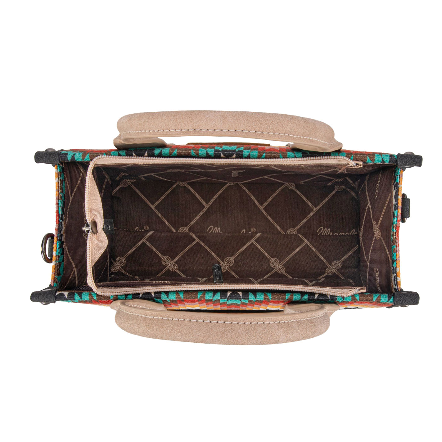 Wrangler Bold Aztec Print Crossbody Tote Bag - Image 1