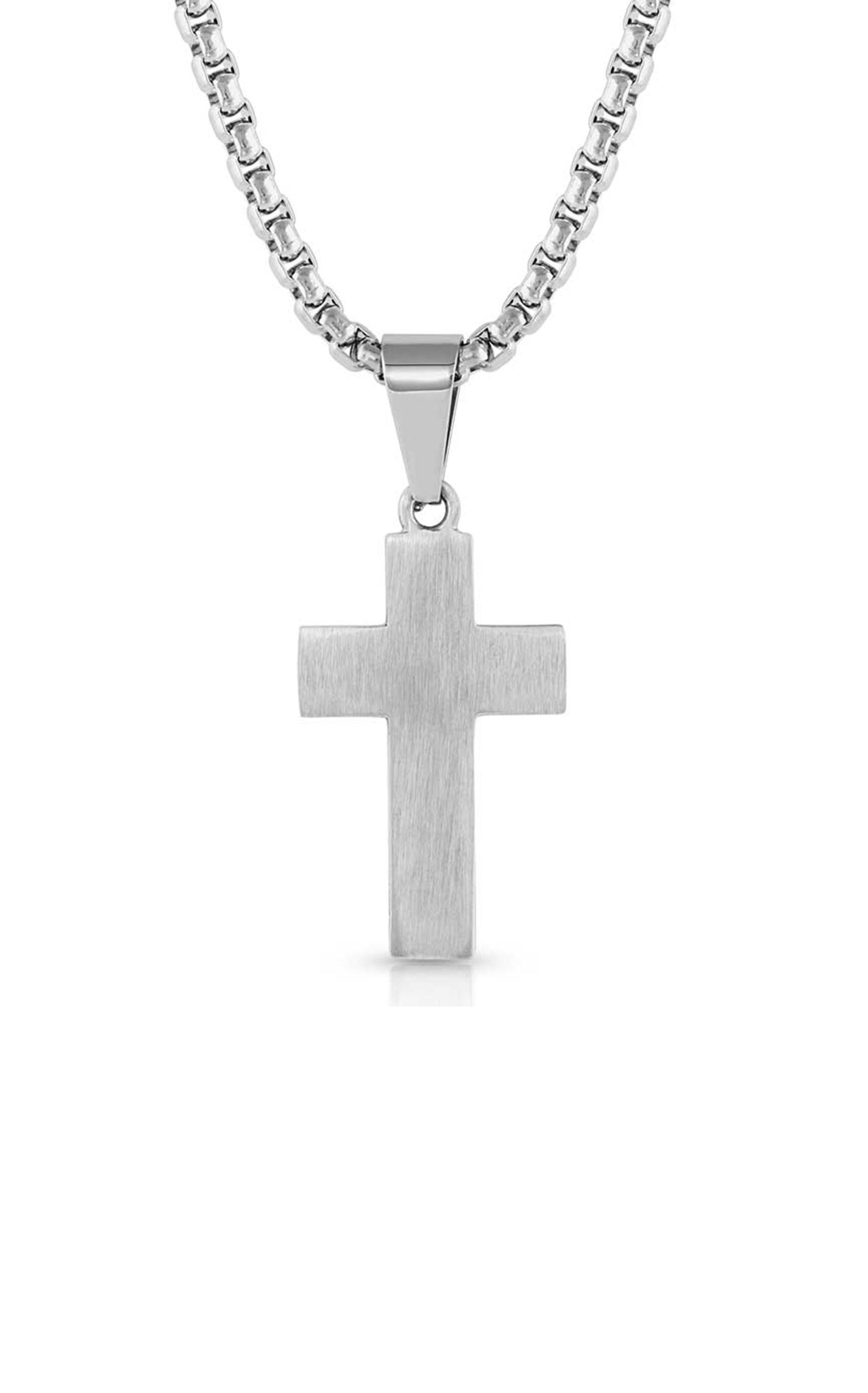 Montana Silversmiths Silver & Barbed Wire Cross Necklace - Image 2