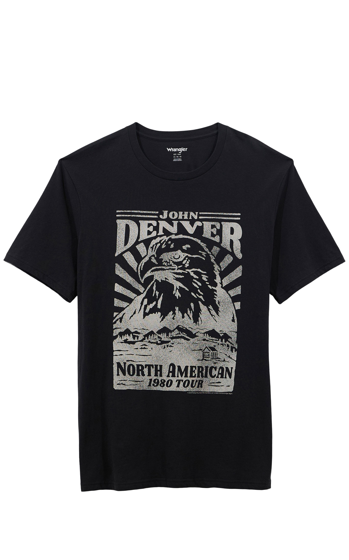 Wrangler Women's Black John Denver Graphic T-Shirt - Image 1