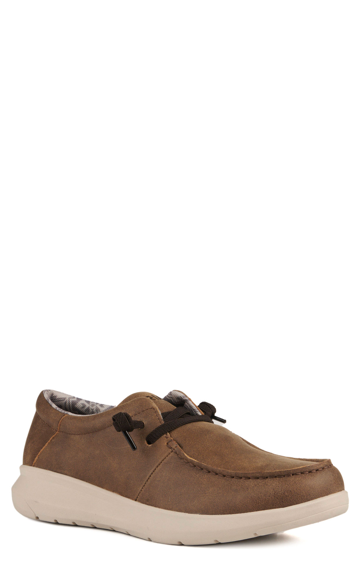 Ariat Men's Hilo Brown Bomber Stretch Lace Casual Shoe - Image 1