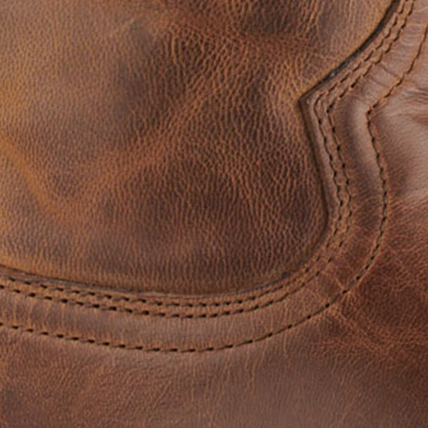 Laredo Men's Williams Tan with Overlay Punchy Square Toe Cowboy Boots - Image 1