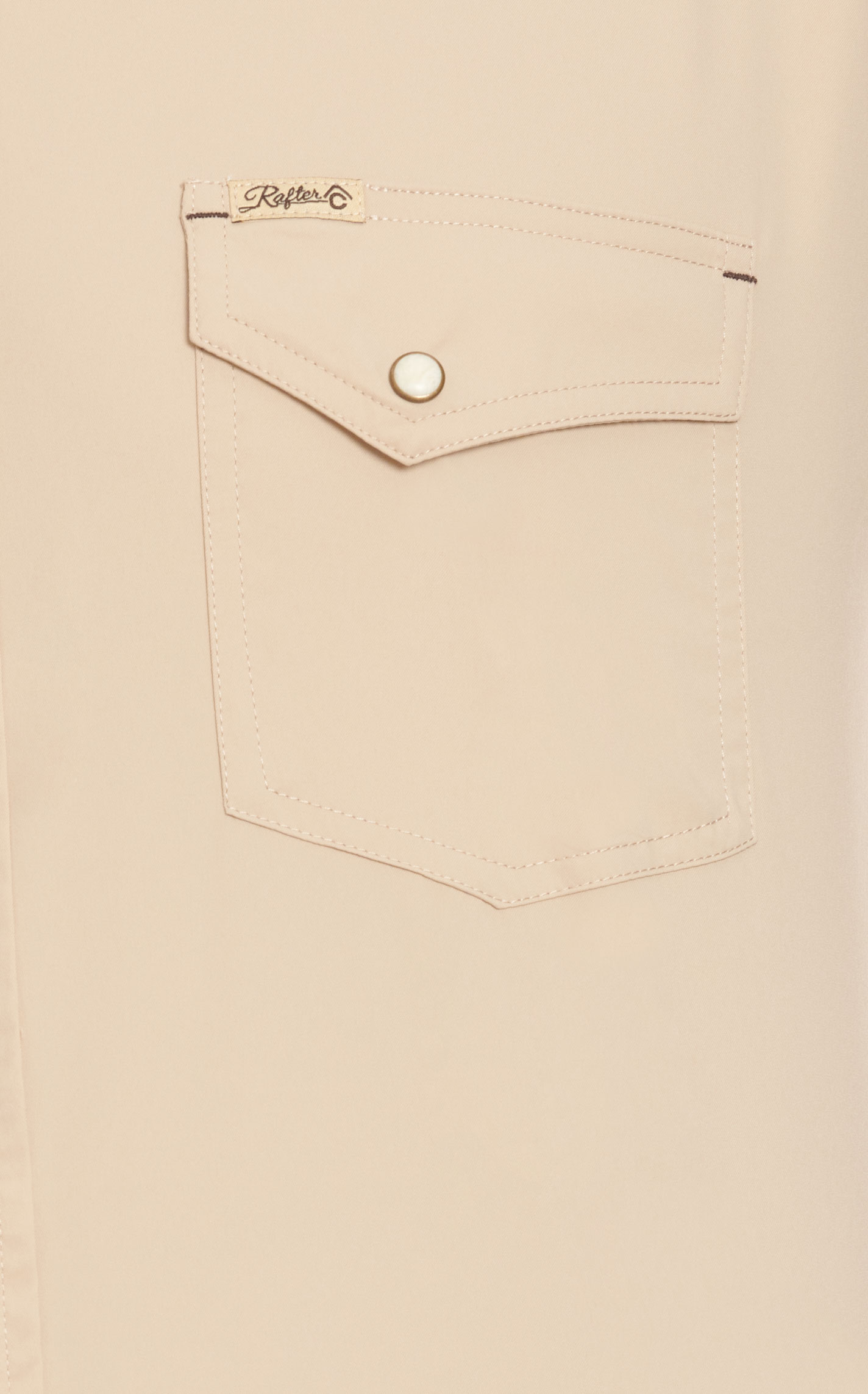 Rafter C Outdoors Men's Safari Khaki Long Sleeve Fishing Shirt - Image 1