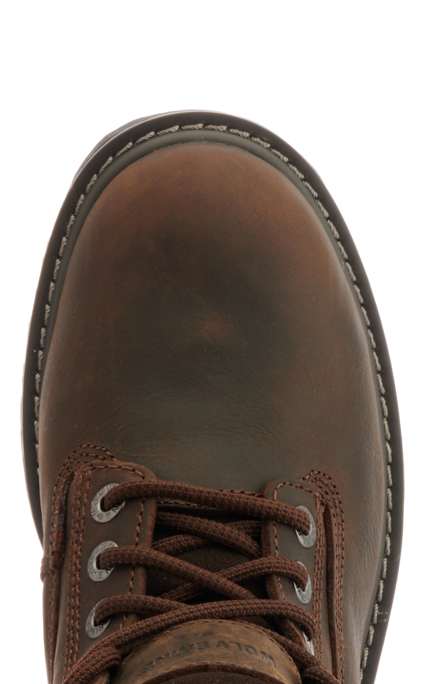 Wolverine Men's Floorhand Brown Waterproof Round Steel Toe Lace Up Work Boot - Image 1