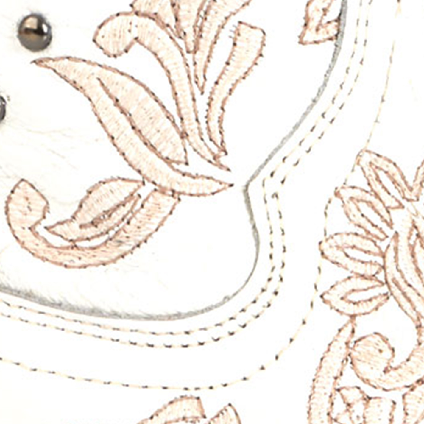 Circle G by Corral Women's White with Studs Snip Toe Cowboy Boots - Image 1