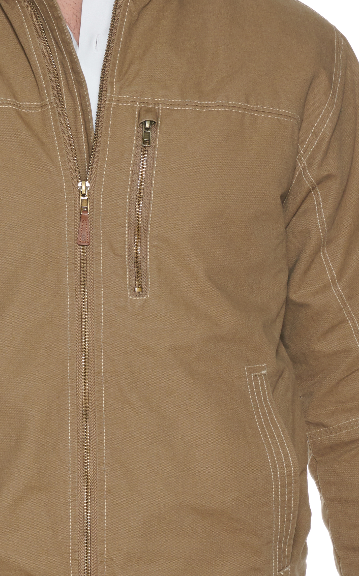 Rafter C Men's Khaki Light Canvas Jacket - Image 1