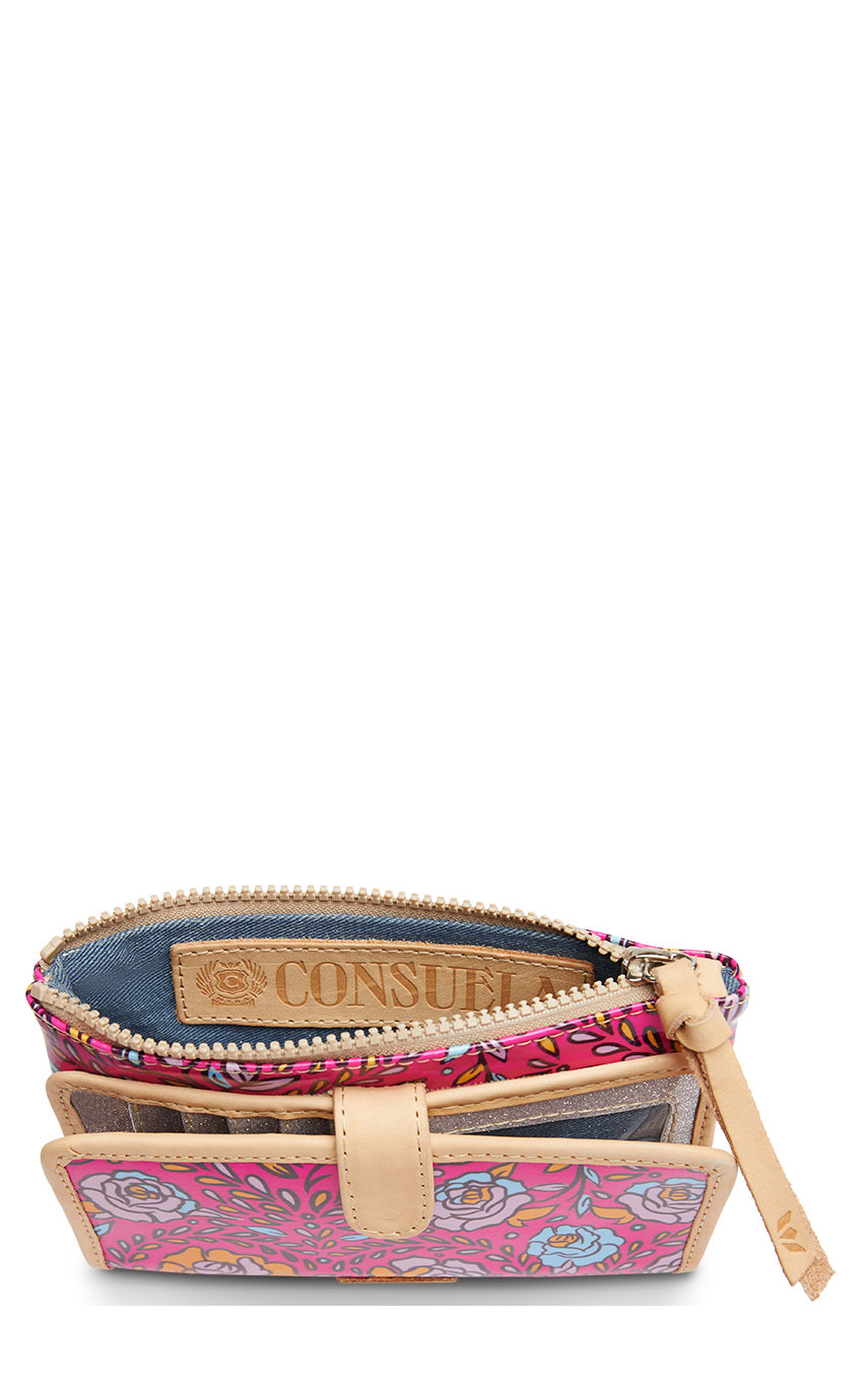 Consuela Molly Pink Floral Print Slim Wallet - Image 1